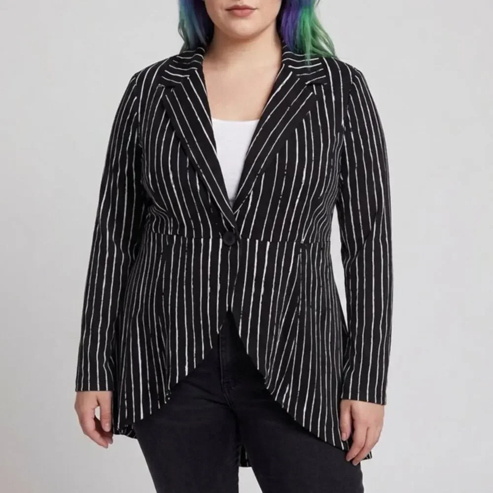 Torrid Disney Nightmare Before Christmas Jack‎ Cosplay Costume Ponte Blazer 00